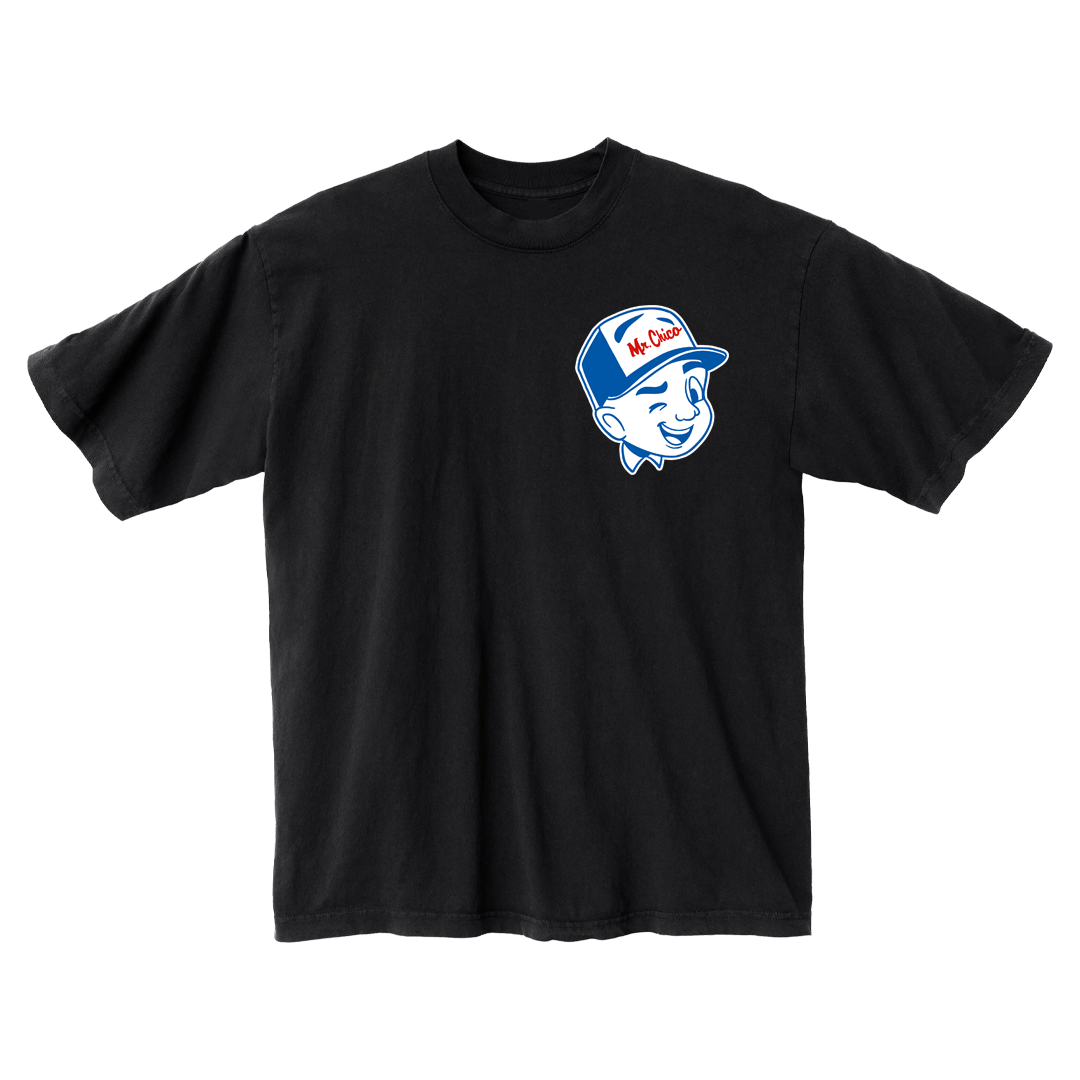 Who's Who Chico BIGシャツ Willy Chavarria Black Cotton San Chachi Produce Easy T-Shirt