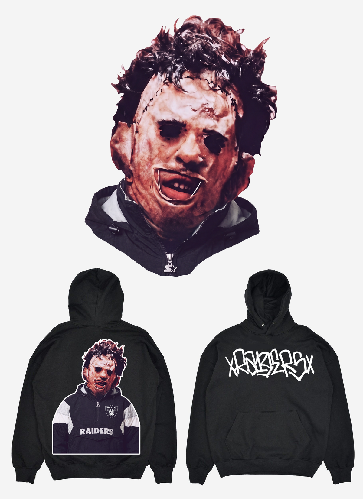 Leather Face Hoodie (RARE)
